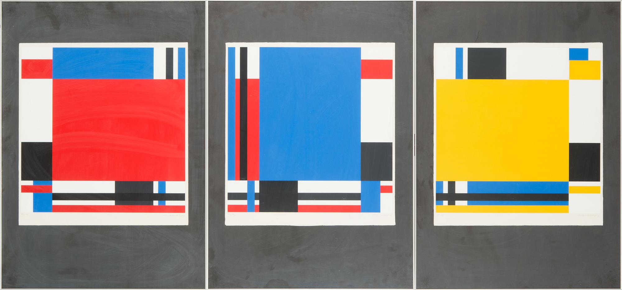 Jo Niemeyer, serigrafier, 3 st, signerade och numrerade 75/75.