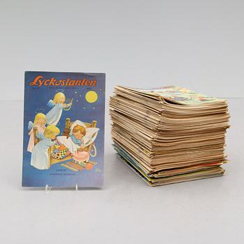 SAMLING HÄFTEN, ca 180 st, Lyckoslanten 1926-1967.