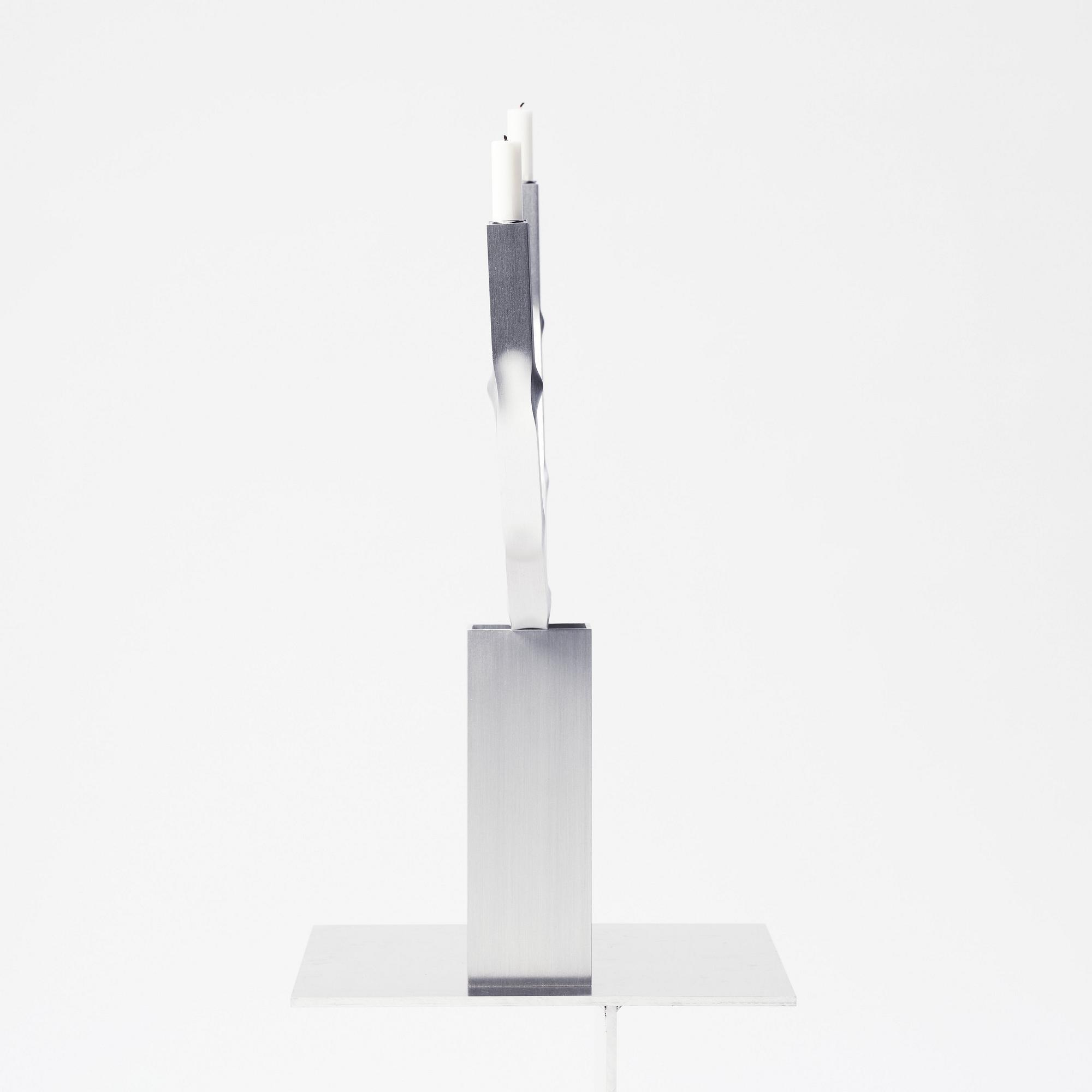 David Taylor, a unique candle holder, "Alu", 2022.