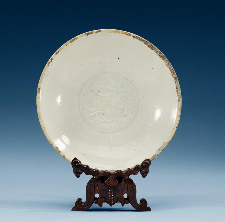 A double fishes dish, Song dynasty (960-1279).