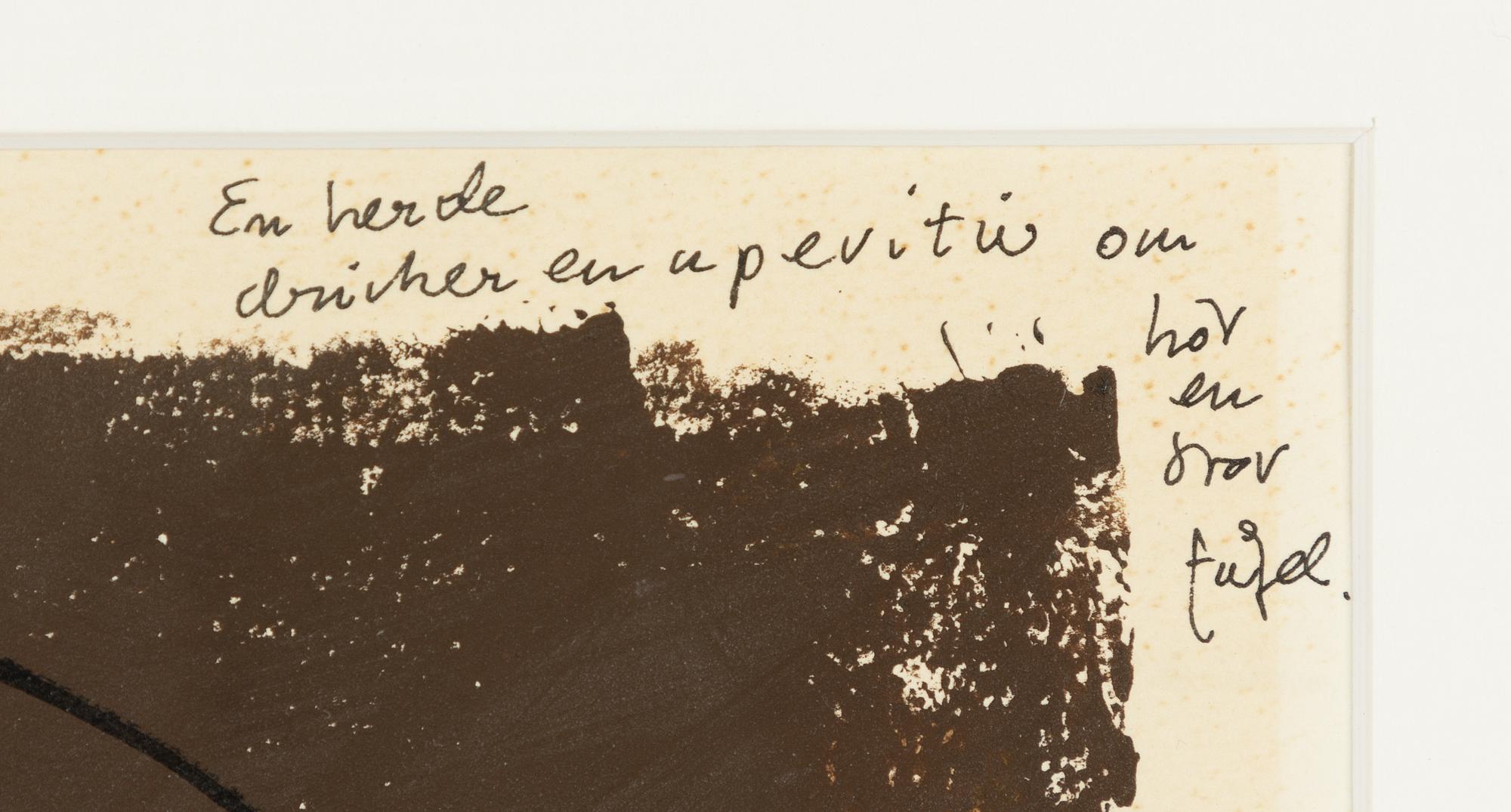 Madeleine Pyk, "En herde dricker en aperitiv och hör en stor fågel".