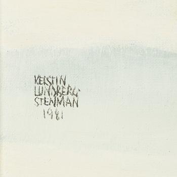 Kerstin Lundberg-Stenman, olja på duk, signerad och daterad 1981.