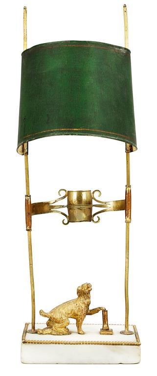 A late Gustavian one-light table lamp.