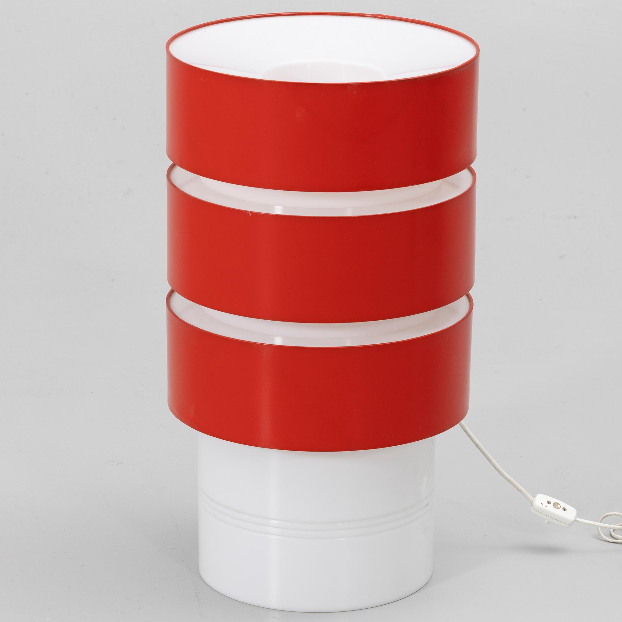 Uno & Östen Kristiansson, Table or floor lamp, “Cylindus Skulptura”, Luxus, Vittsjö.