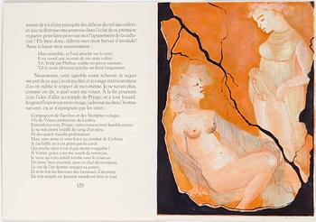 LEONOR FINI, a set of ten signed coloured lithographs, "Satiricon", nr 131, 1970.