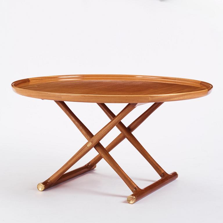 Mogens Lassen, a mahogany 'Egyptian table', A.J Iversen, Denmark, probably 1950s.