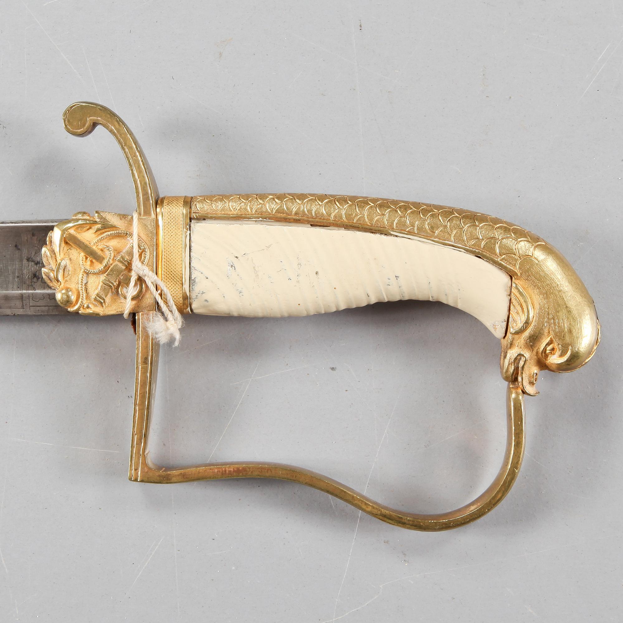 SJÖOFFICERSVÄRJA, m/1824.