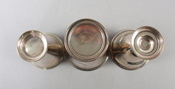 BÄGARE, 3 st, silver, bl a GAB.