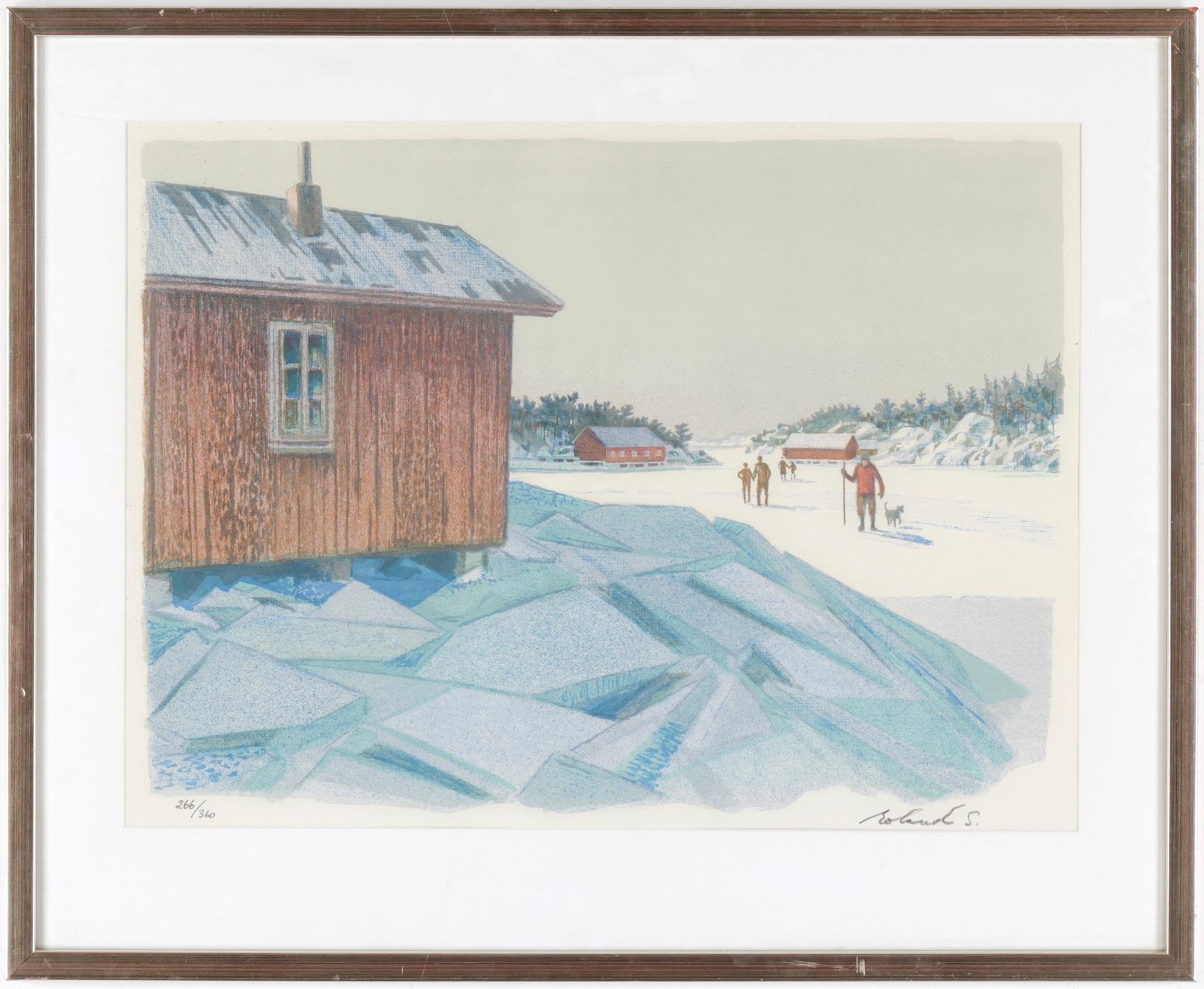 ROLAND SVENSSON, färglitografi, signerad och numrerad 266/360.