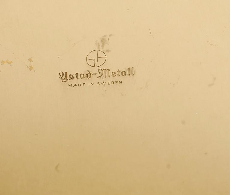 LJUSSTAKAR, ett par, mässing, Gunnar Ander för Ystad Metall.
