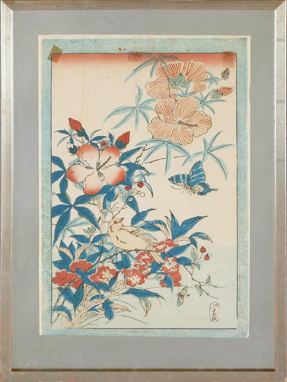 TRÄSNITT, 4 st, Japan, 1900-tal.
