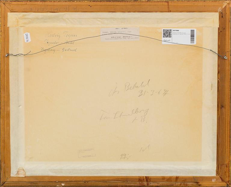 HEDVIG TEGNER, watercolour signed and dated 1949 (?).