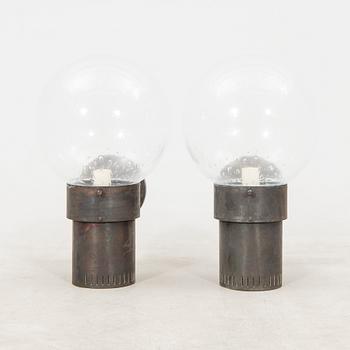 Anders Pehrson, a pair of wall lamps/outdoor lighting "King" from the late 20th century.