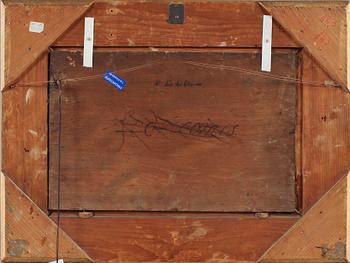 OKÄND KONSTNÄR, olja på pannå, Van Der Veldes art, osignerad, 1800-tal.