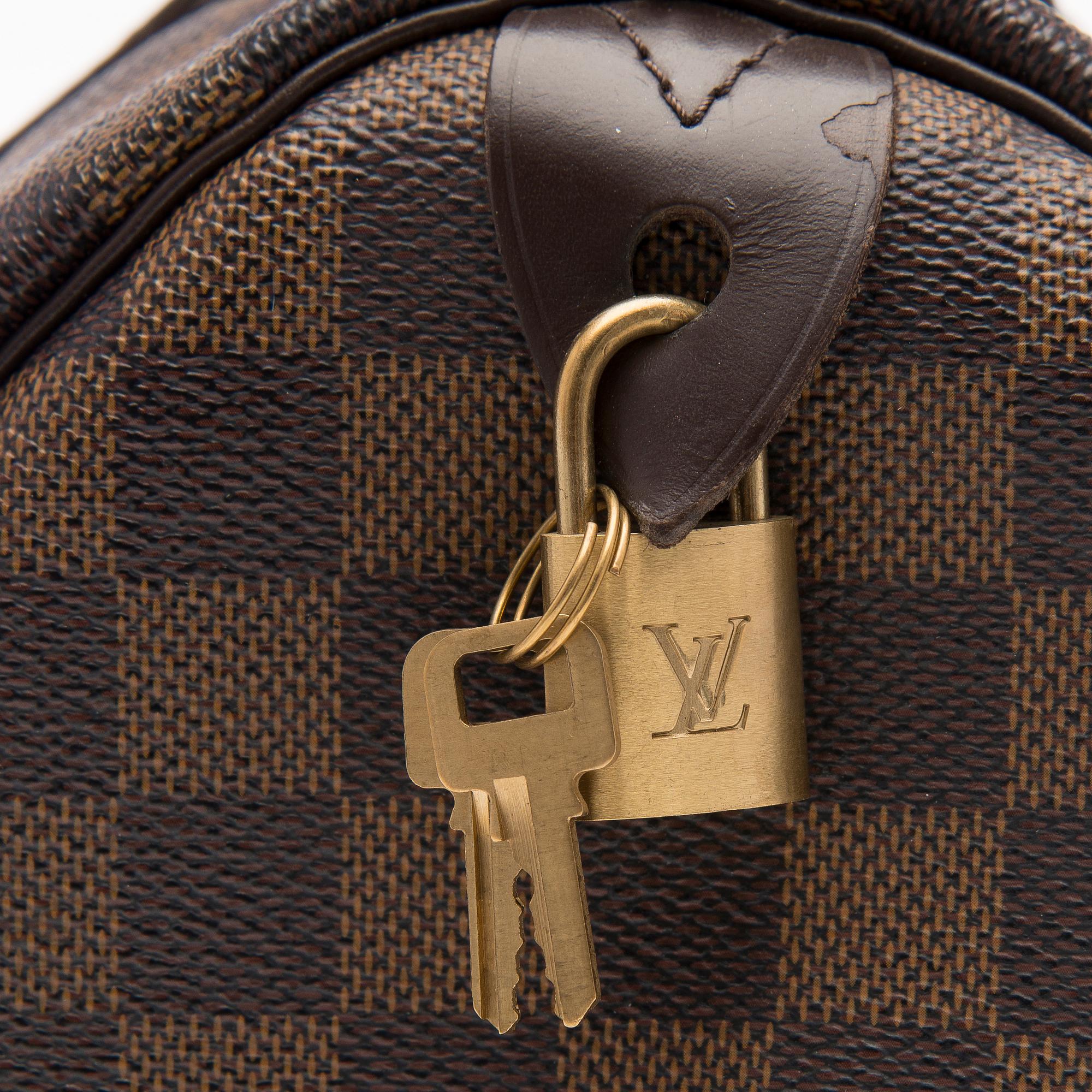 Damier Ebène Speedy 30 Bag.
