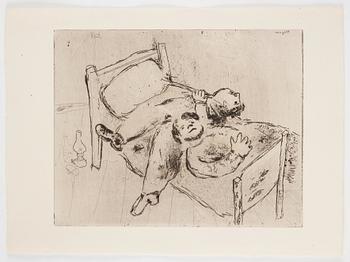 MARC CHAGALL, 71 st etsningar ur upplagan om 285 exemplar på Arches/MBM/J. Perrigot-papper, 1923-1948.