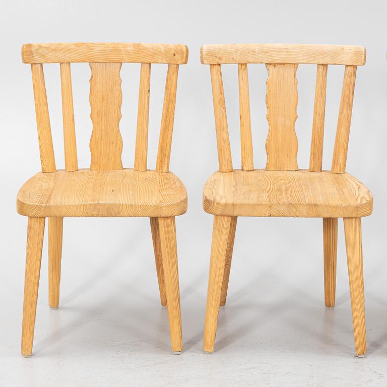 Stolar, 4 st, Åby Möbelfabrik, 1940-tal.