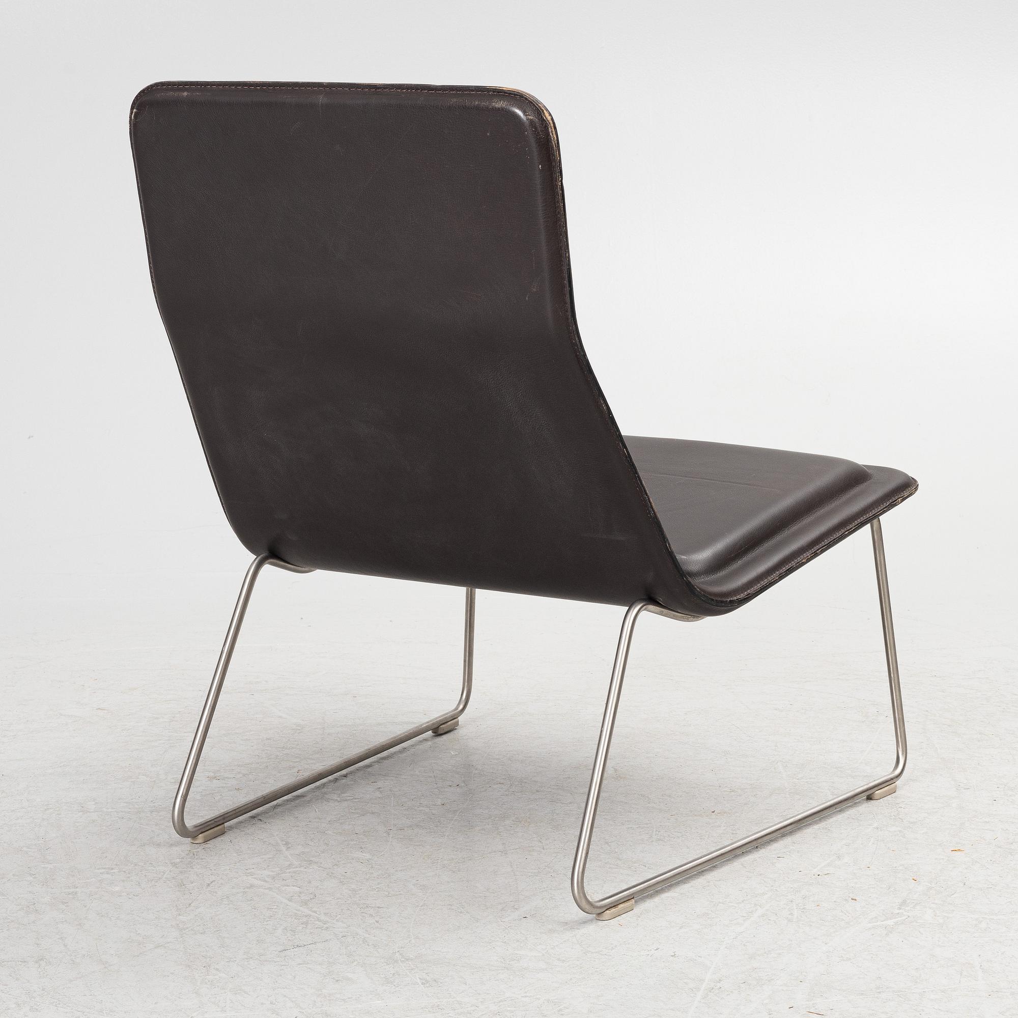 Jasper Morrison, An armchair, "Low and Pad", Cappelini, Italy.