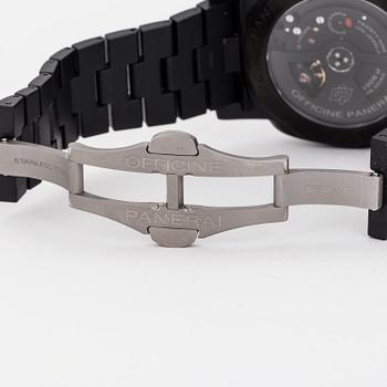 PANERAI, Luminor 1950, Tuttonero GMT, wristwatch, 44 mm.