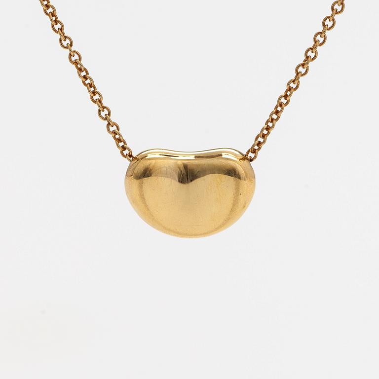 Tiffany & Co, Elsa Peretti, an 18K gold 'Bean' necklace.