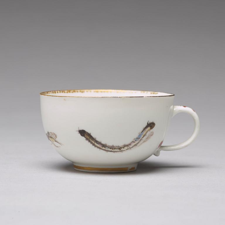 A Meissen cup with stand, 18th Century.