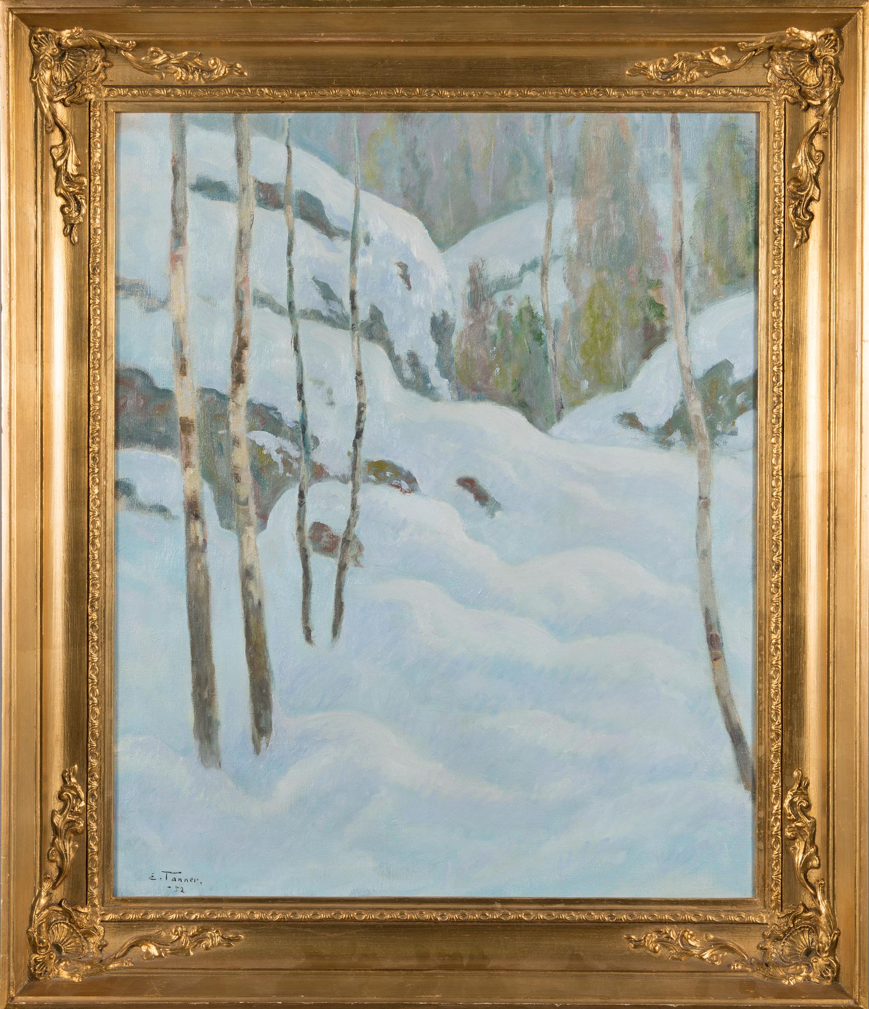 EINO TANNER, olja på duk, signerad och daterad -52.