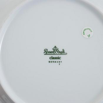 SERVISDELAR, 28 stycken, "Monaco", porslin, Rosenthal, 1990/2000-tal.