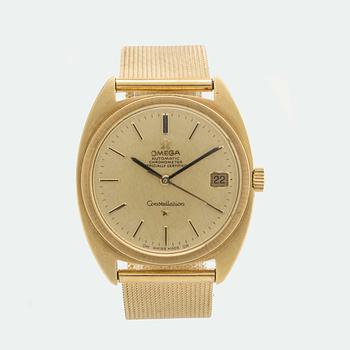 OMEGA CONSTELLATION, wristwatch, 18Kgodl, 35 mm, automatic, chronometer. Weight c:a 84 g.