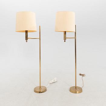 Floor lamps, a pair by Bergboms, late 20th century.