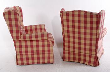 FÅTÖLJER, ett par, 1990-tal.