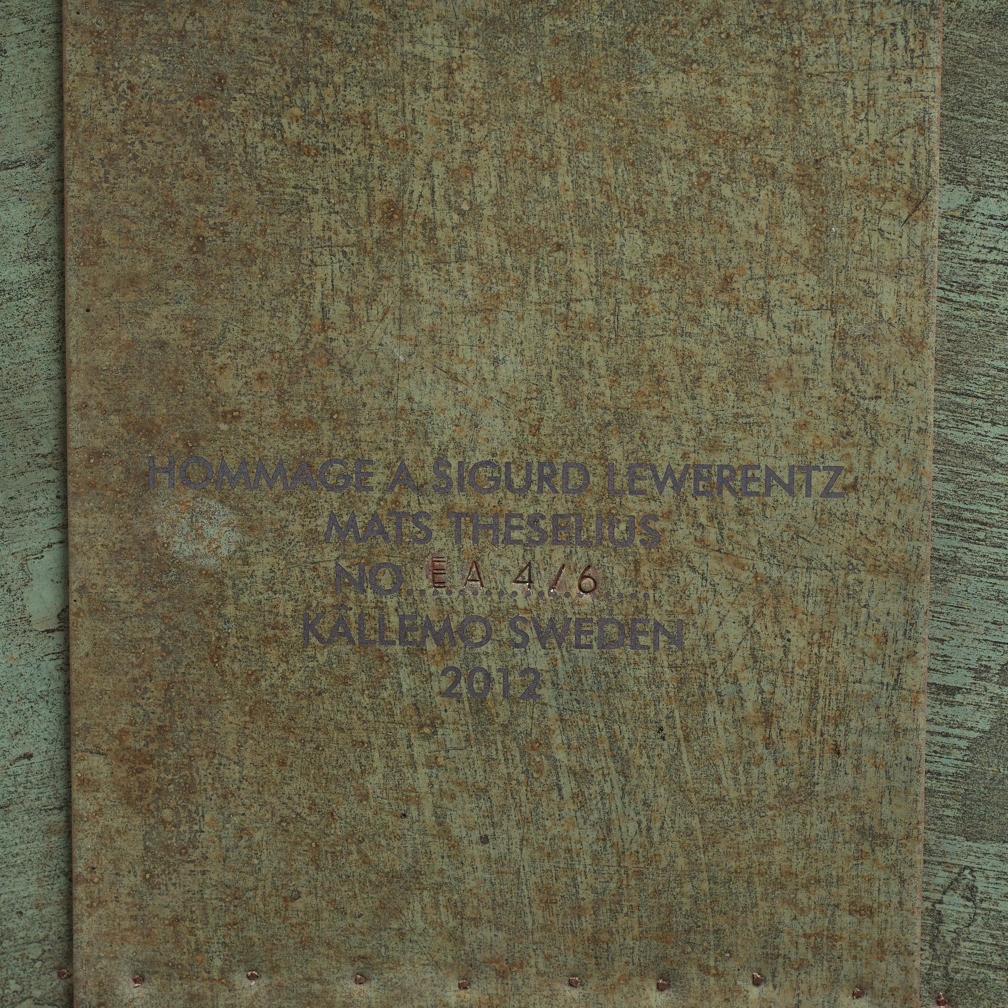 Mats Theselius, fåtölj "Hommage à Sigurd Lewerentz", ed. EA 4/6, Källemo, Värnamo efter 2012.