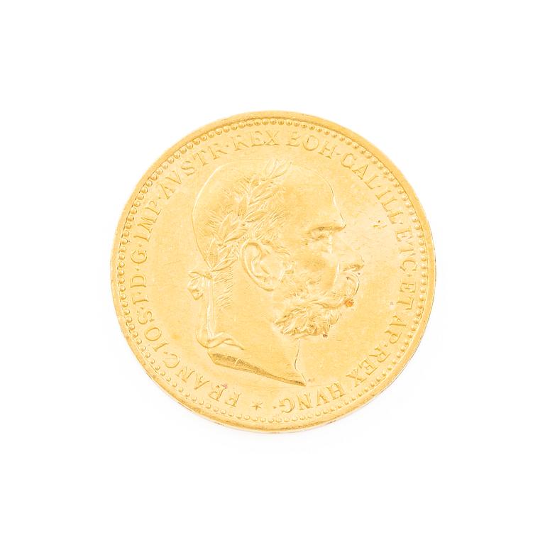Gold coin, Austria-Hungary, 20 Corona, 1894.