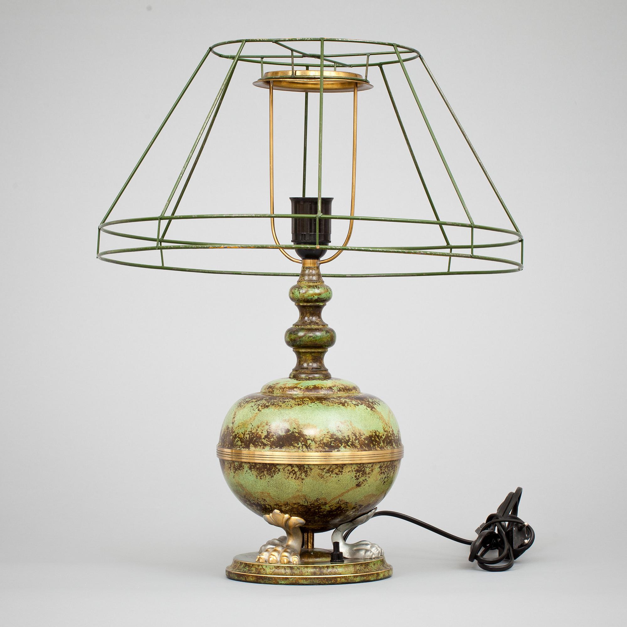 BORDSLAMPA, art-deco. 1900-talets första hälft.