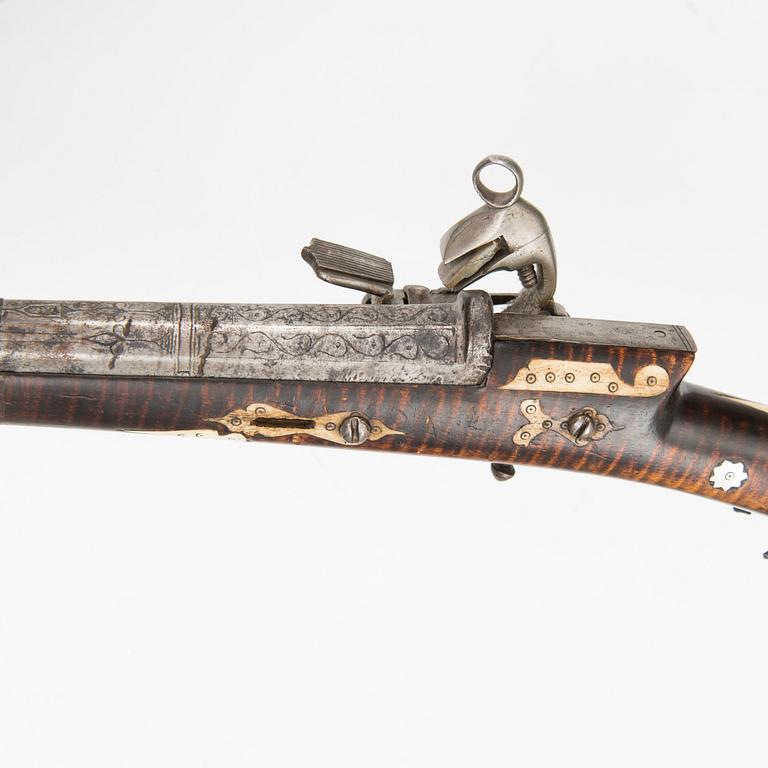 A 18th Century Ottoman miquelet-lock musket.