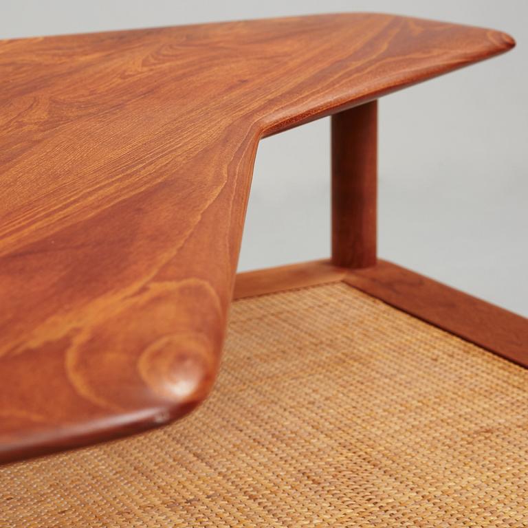 A set of two Danish 'Minerva' sofas with a table for France & Daverkosen.