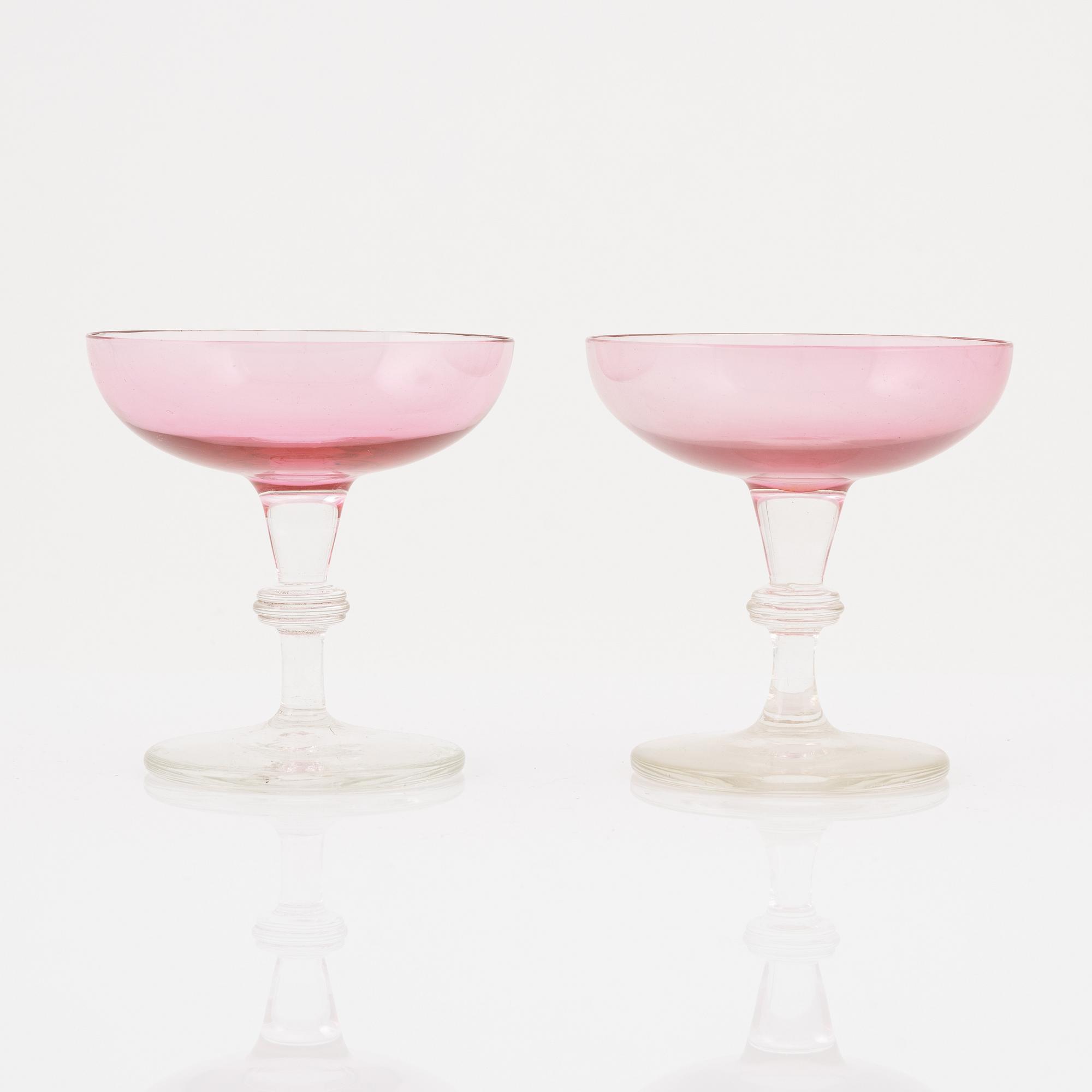 Champagnekupor, 6 st, 1900-tales första hälft.