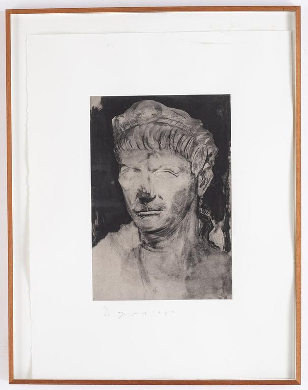 Jim Dine, etching with aquatint, signed and numbered 12/60, dated 1989.