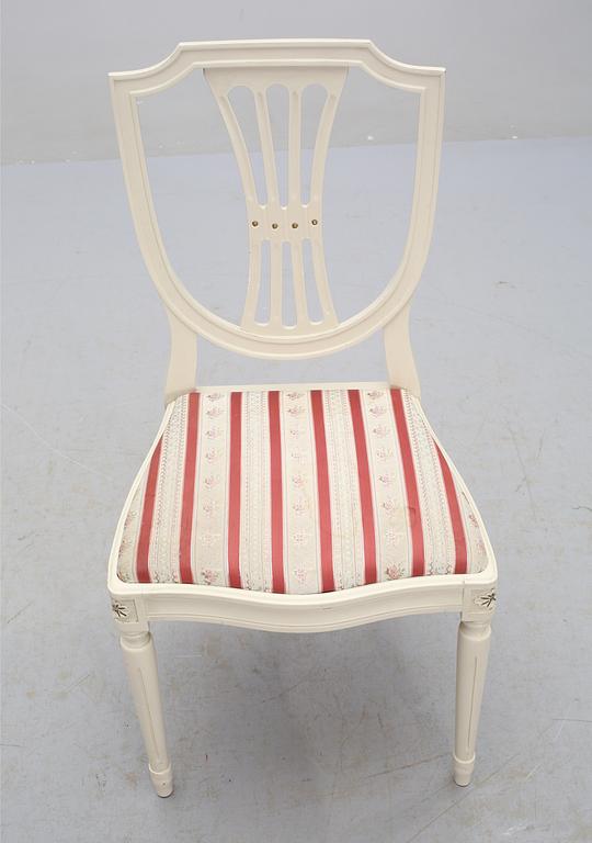 MATGRUPP, 9 delar, gustaviansk stil, 1900-talets andra hälft.