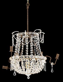 LJUSKRONA, eklektisk stil, 1900-tal. Höjd: 50 cm.