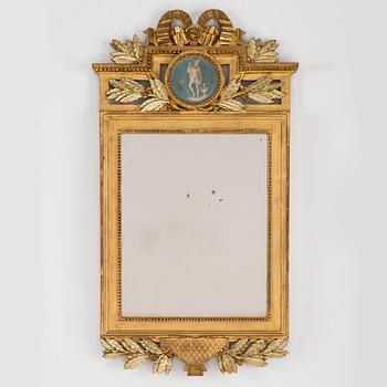 a circa 1800 late gustavian mirror.