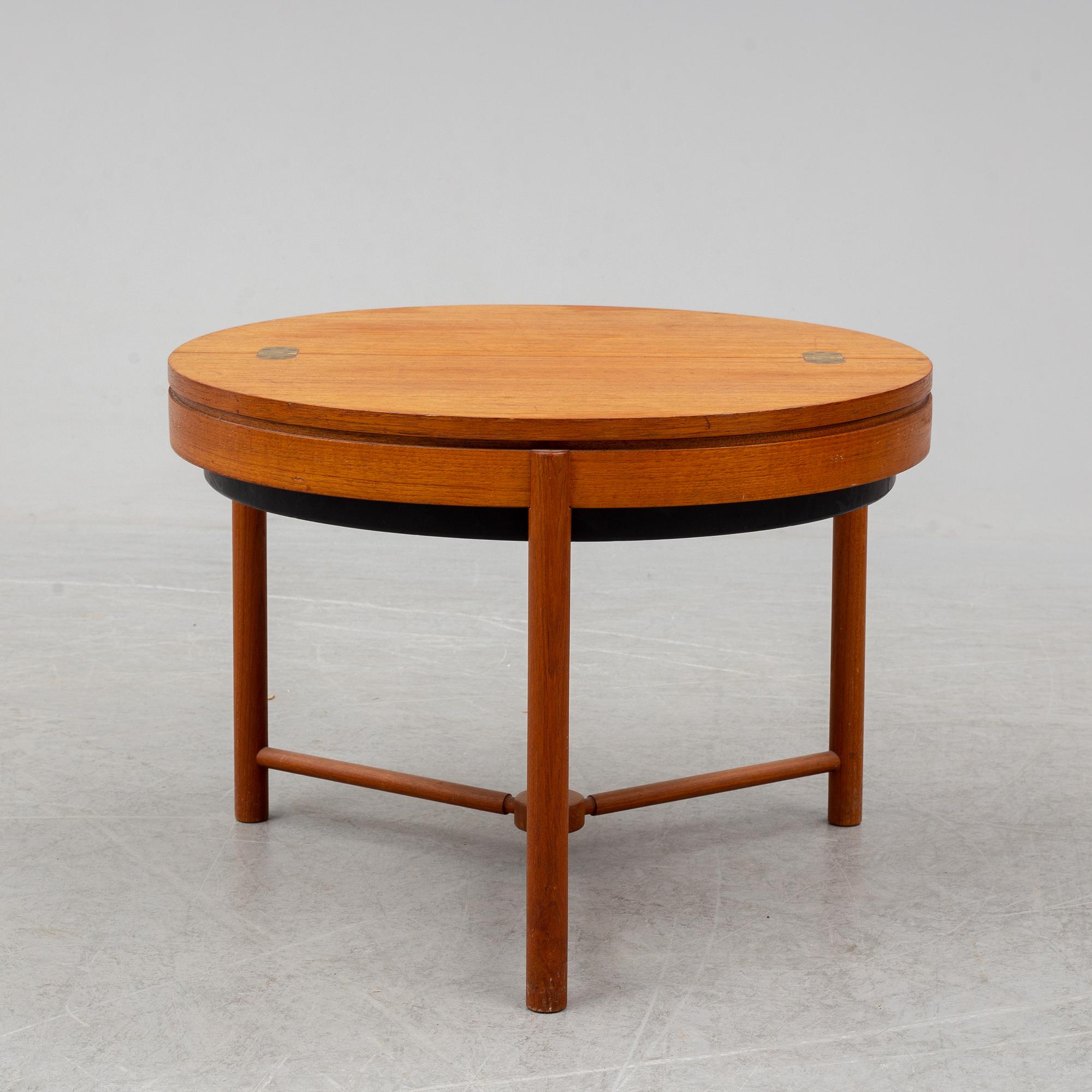 A teak sewing table, Rastad & Relling för Rasmus Solberg, Norway, 1962. Signed with label.