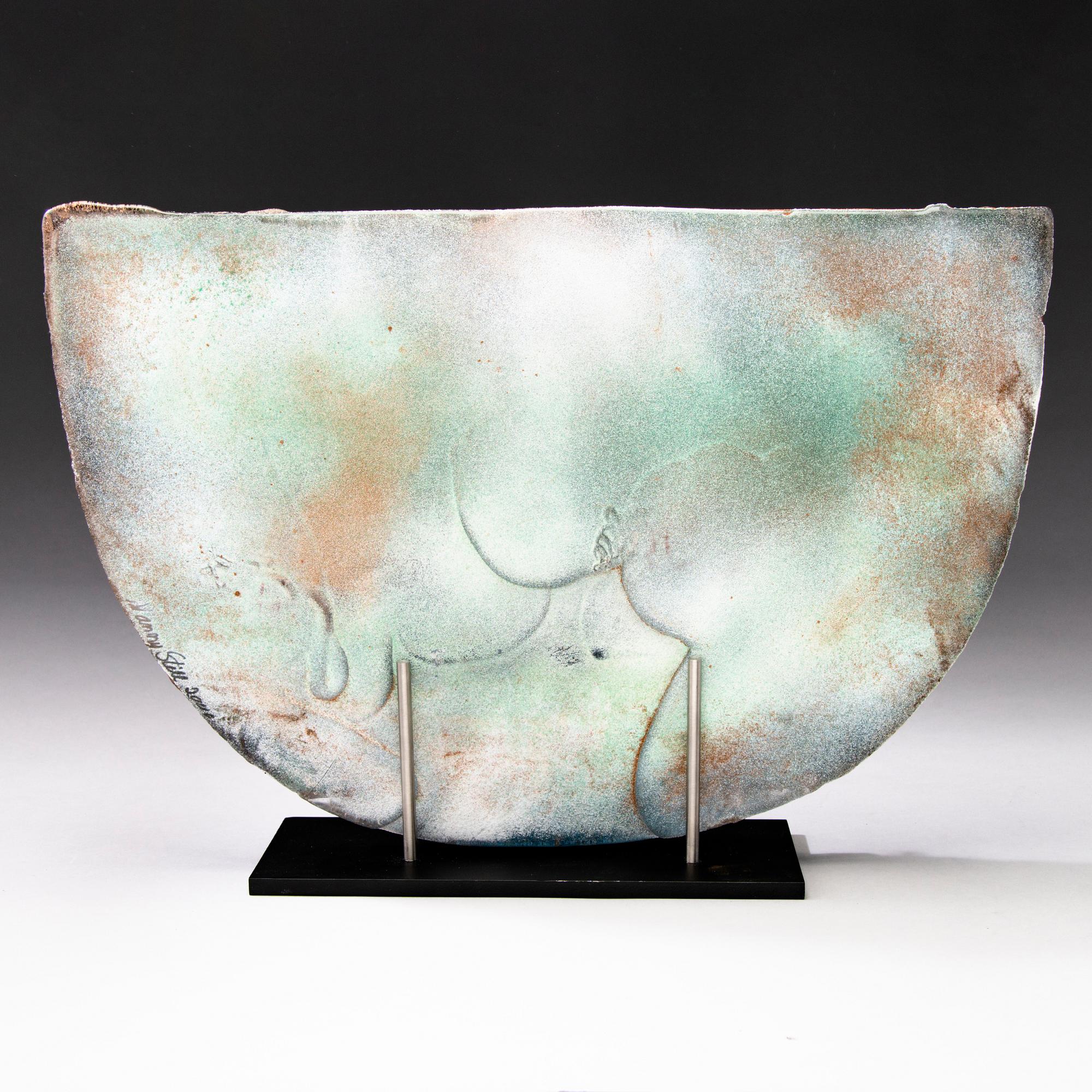 NANNY STILL, sculpture,' The singing siren', signed Nanny Still. Studioglass Koen Vanderstukken Niel. Belgium 2000.