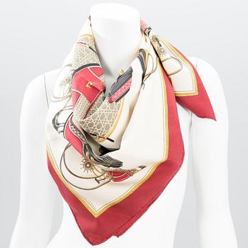 HERMÈS Two SIlk Scarfs.