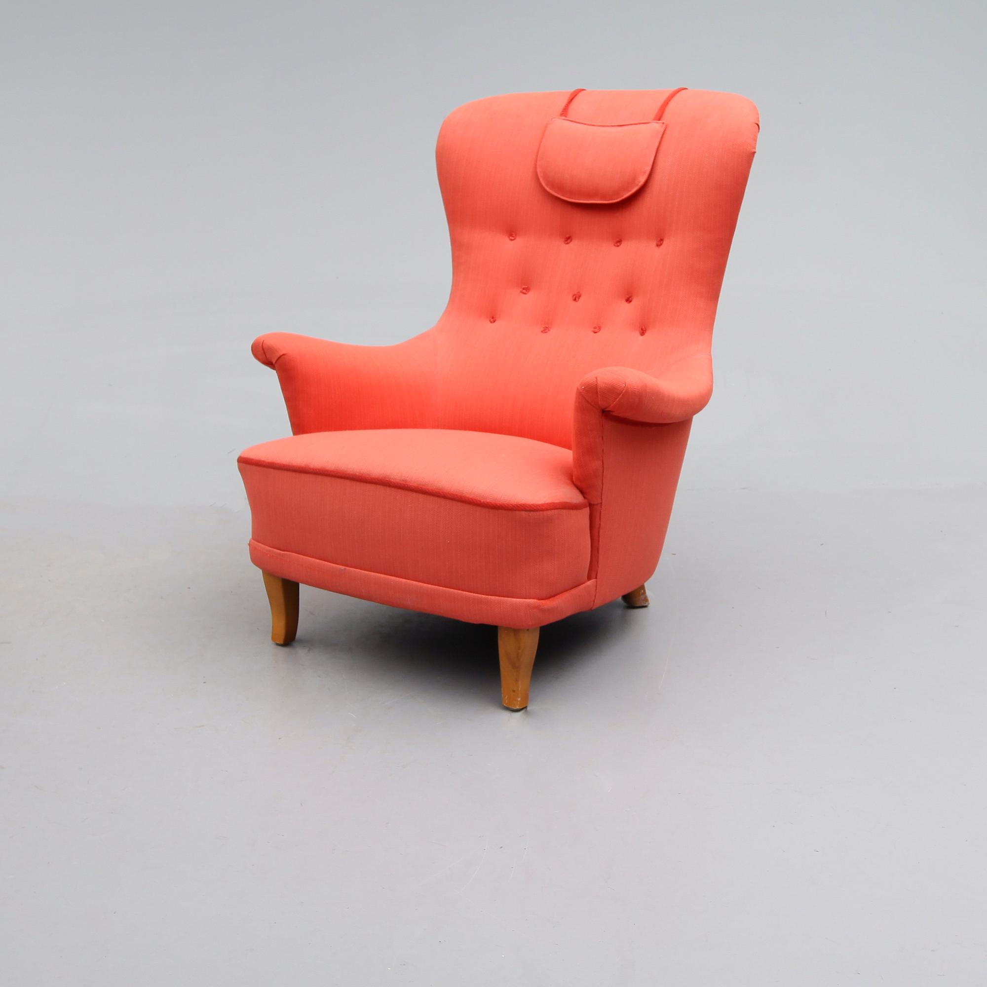 FÅTÖLJ, "Patronen", Carl Malmsten, 1900-talets andra hälft.