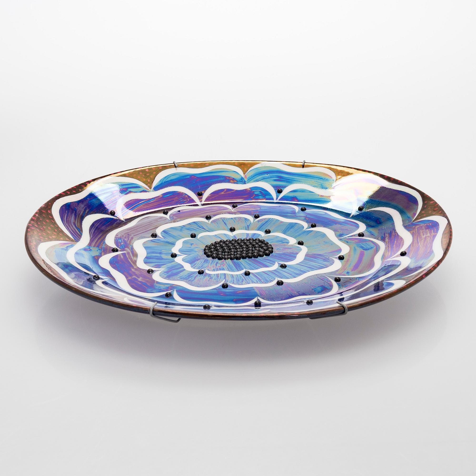 Birger Kaipiainen, decorative plate, 'Florence'-series, signed Birger Kaipiainen, Arabia Finland.