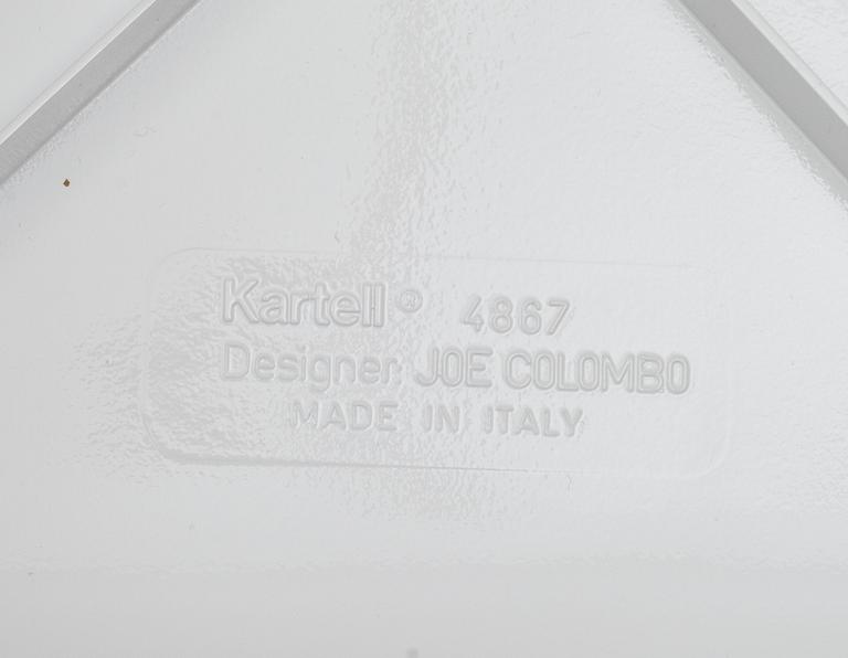 STOLAR, 4 st. Modell nr 4867 "Universale". Joe Colombo, Kartell, Italien.