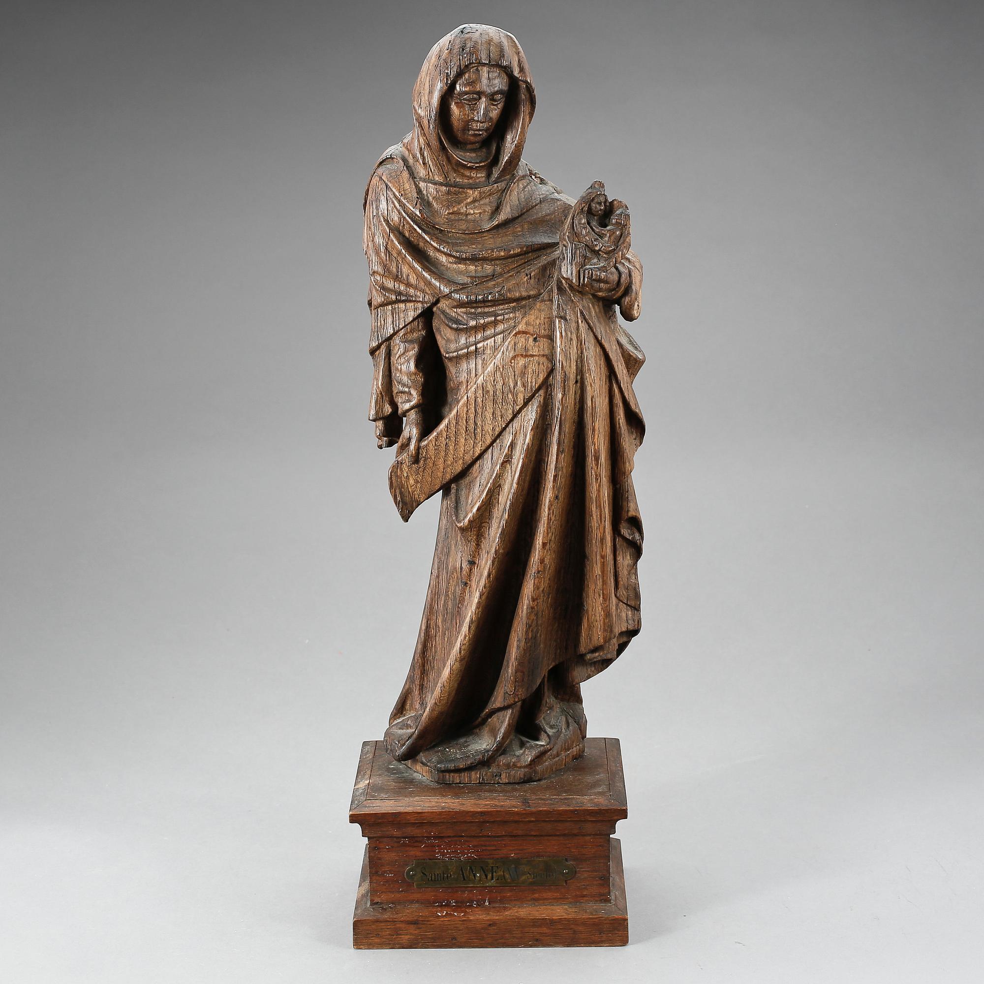 SKULPTUR, snidat trä, 1900-tal.