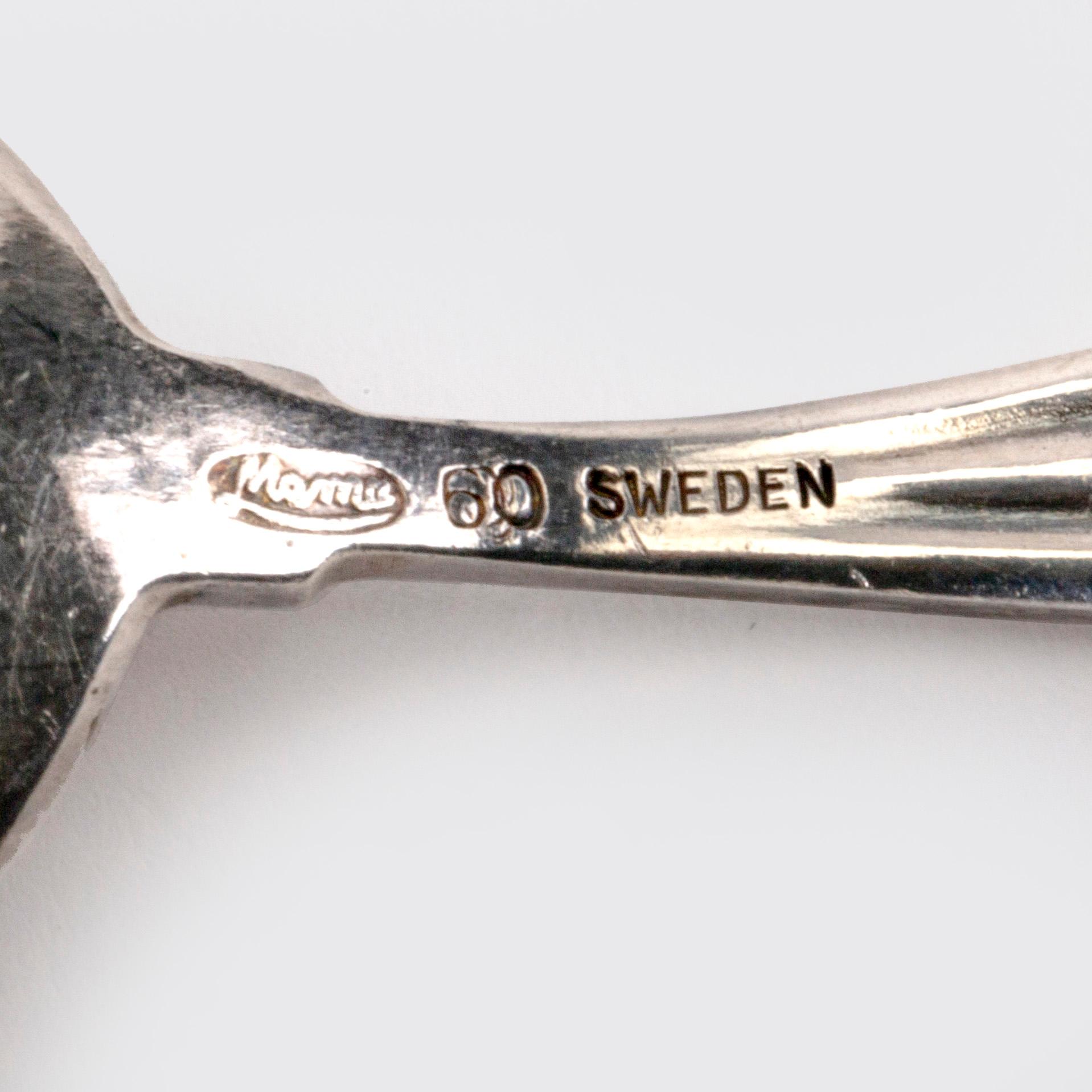 Ostrongafflar 12 st Mema 1900-talets mitt nysilver.