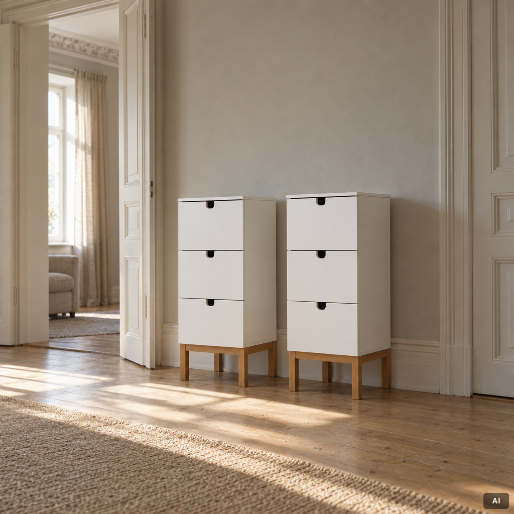 Byråer, ett par, samtida.