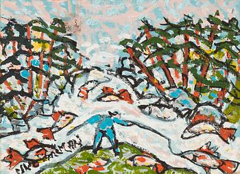Uno Vallman, Fishers in the Rapids.